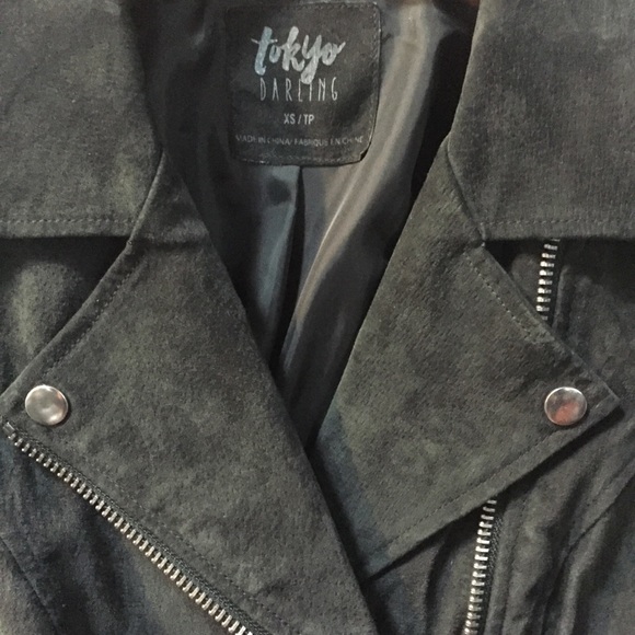 Tokyo Darling for Aeropostale suede moto jacket - Picture 2 of 6